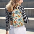 thumbnail image 5 of Yiaed Jungle Animals Print Laptop Backpack Travel Canvas Backpack Vintage Aesthetic Backpack for School Knapsack Plain Backpack Backpack for School-Small, 5 of 5