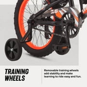 Mongoose Mutant Kids BMX Style Boys Bike, 16-in. Wheels, Kids Ages 3 - 5, Black & Orange