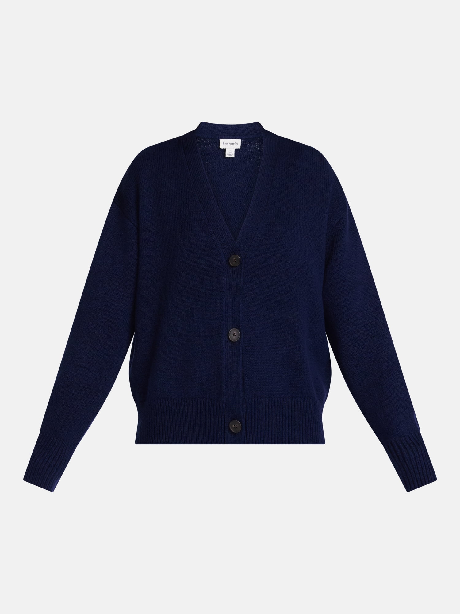 Scenario Women's Button Front Lightweight Cardigan, Sizes XS-XXXL