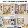 thumbnail image 5 of Happy Easter Bunny Kitchen Curtains Window Panels, Eggs Spring Flowers Retro Pastoral Plants Insulated Window Treatment Curtain, Grommet Curtains for Bedroom/Living Room/Bathroom, 2 Piece 52"Wx63"L, 5 of 8