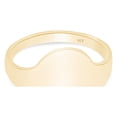thumbnail image 3 of AFFY Flat Oval Top Signet Ring In 14K Yellow Gold Over 925 Sterling Silver (Large) Ring Size 9.5, 3 of 4