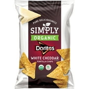Simply Doritos Organic White Cheddar Tortilla Chips, 7.5 oz Bag