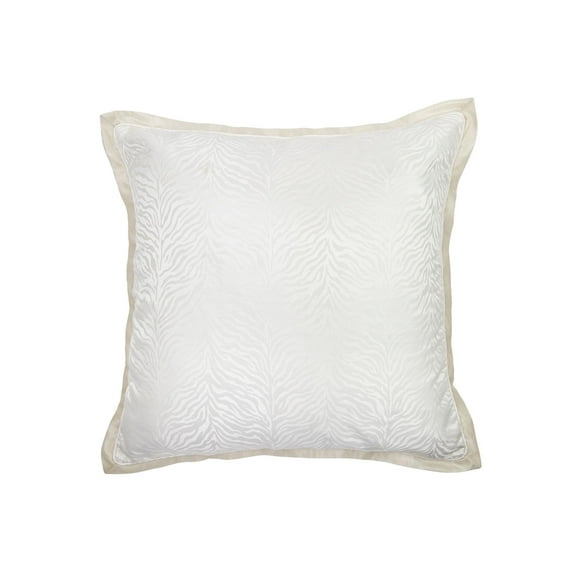 Croscill Astrid European Sham Pillow Bedding, White, 26″ x 26″