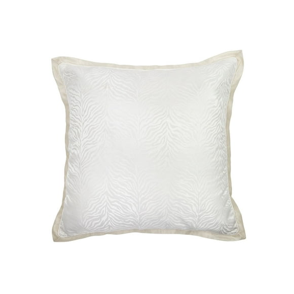 Croscill Astrid European Sham Pillow Bedding, White, 26″ x 26″