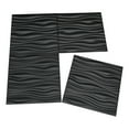 thumbnail image 4 of Art3d PVC Wave Board Textured 3D Wall Panels, Black, 19.7" x 19.7" (12 Pack), 4 of 4