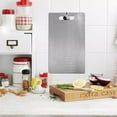 thumbnail image 4 of Apex Titanium Cutting Board for Kitchen, Knife-Friendly Cutting Boards Durable,Stainless Steel Double Sided Chopping board,304 Chopping board Food-Grade, 4 of 7