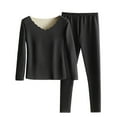 thumbnail image 4 of Diufon Women's Thermal Underwear Set Thick Soft Long Sleeve V-Neck Top Bottom Suit Base Layer Sets Cold Winter, 4 of 4