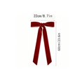 thumbnail image 3 of Long Velvet Bow with Long Streamers Large Decorative Velvet Ribbon Bow, 3 of 7