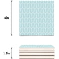 thumbnail image 3 of FMSHPON Modern Decorative Geometric Pattern Set of 8 Coaster for Drinks, Absorbent Ceramic Stone Coasters Cup Mat with Cork Base for Home Kitchen Room Coffee Table Bar Decor, 3 of 4