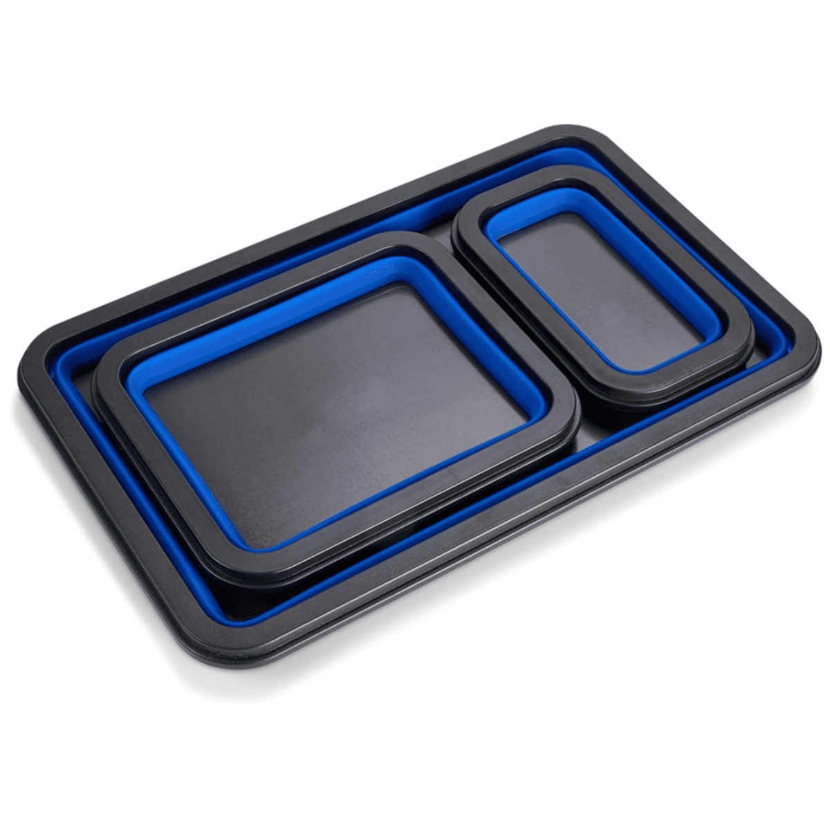 Foldable Magnetic Screw Tray Silicone Tool Parts Storage Organizer Box Woodworking Plumber Tool Parts Organizer Tray