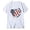 White, variant on Trendfront Womens Patriotic T Shirts Crewneck Short Sleeve American Flag Firework Heart Graphic 4th Of July 250th Anniversary Country Pride Tee Tops