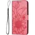 thumbnail image 3 of Case for Motorola Moto G Pure Wallet Case Kickstand Magnetic Closure with Card Holder Sunflower Pattern Leather Flip Durable Shockproof Cover for Moto G Pure Pink Sunflower, 3 of 16