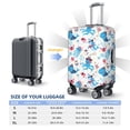 thumbnail image 6 of Haiem Party Shark Cute Luggage Cover Printed Suitcase Covers for Luggage Elastic Washable Suitcase Protector Fits 18-32 Inch Luggage-Small, 6 of 9