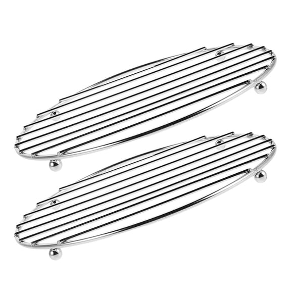 OUNONA Set of 2 Stainless Steel Round Wire Trivets for Hot Pots, Pans, Dishes - Countertop Cooking and Baking Pan Holders