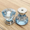 thumbnail image 5 of 12Pcs 25mm Crystal Glass Dresser Drawer Knobs Diamond Plated Shape Door Handle Pull Knobs Cabinet Furniture Handles Knobs, 5 of 6