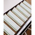 thumbnail image 7 of Stair Treads for Wooden Steps,Sage Green Stripe Peel and Stick Stair Treads with Adhesive,Modern Rustic Horizontal Green Striped Non Slip Indoor Stairs Runner Rugs Mats for Elders Dogs 8"x30" 15PCS, 7 of 7
