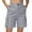 A Gray, variant on Bermuda Shorts for Women Cargo Shorts Knee Length 6 Pockets Elastic Waist Long Shorts for Summer Casual Gray L