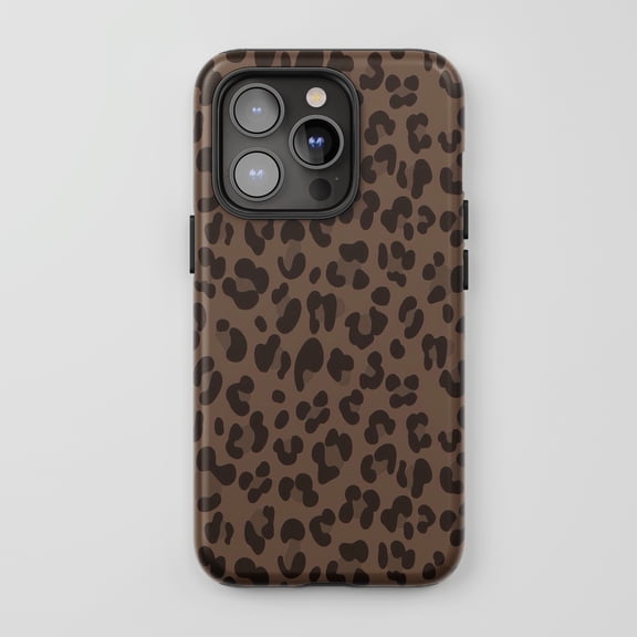 Leopard Print For iPhone Protective Phone Case Trendy Fashion Brown