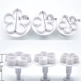 thumbnail image 6 of 3Pcs Flower Plunger Cookie Cutter DIY Blossom Flower Cake Fondant Cake Mold, 6 of 6