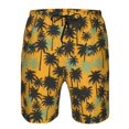 thumbnail image 4 of Kdxio Hawaii Palms Pattern Mens Casual Shorts - Drawstring Summer Beach Sports Shorts for Men, 4 of 9