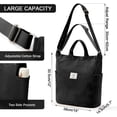 thumbnail image 5 of CNV Corduroy Tote Bag, Large Messenger Bag Shoulder Hobo Anti Splash Crossbody Zipper Bag Casual Work Shopping Women, 5 of 15