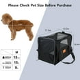 thumbnail image 2 of ABCPOW Cat Carriers Dog Puppy Carrier Pet Carrier,TSA Airline Approved Cat Carrying Case Soft Sided Collapsible Waterproof Pet Travel Carrier Bag for Small Medium Pets Cats Dogs Puppies (Up To 15lbs), 2 of 7