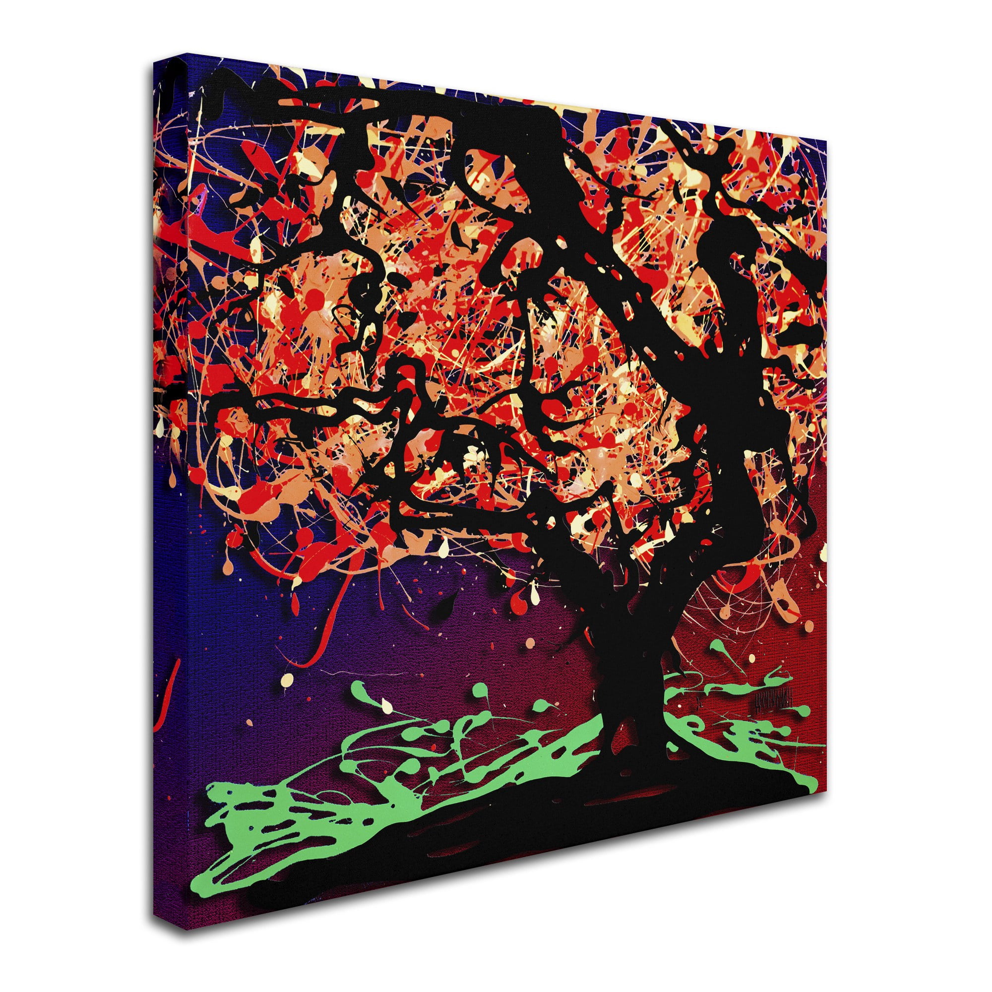 Trademark Fine Art "Fall Red Tree" Canvas Art by Roderick Stevens