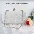 thumbnail image 2 of Fashion Clutch Bag Beaded Party Bridal Wedding Purse, 2 of 5