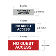 thumbnail image 2 of Basic No Guest Access Sign (Blue) - Large, 2 of 5