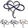 thumbnail image 1 of Infinito Corazón Arte de la pared Signo de amor Adornos colgantes de metal Escultura, 1 of 2