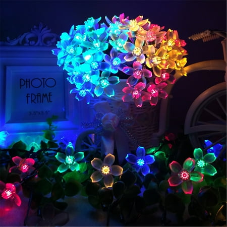 jml sakura solar string lights 50 led 8 modes waterproof jml christmas lights