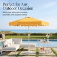 thumbnail image 5 of Best Choice Products 7.5ft Patio Market Umbrella with Wavy Trim, Fade-Resistant, Crank & Tilt, Wind Vent - Marigold, 5 of 8