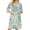 Green(Vintage Floral Print), variant on Robes for Women Zipper Lightweight 3/4 Sleeve Bathrobes for Women Zipper Front Knee Length Vintage Floral Print Casual Pajama Sleepwear with Pockets Navy S