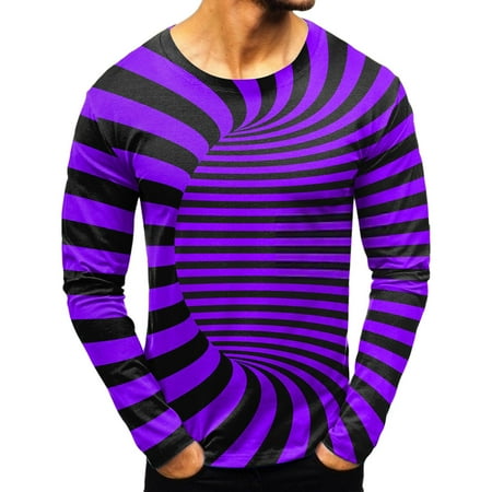 

Scrub Long Sleeve Undershirt Men Mens Fashion Casual Sports Abstract Digital Printing Round Neck T Shirt Long Sleeve Top Men s Tall Shirts