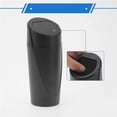 thumbnail image 5 of Mini Car Trash Can Portable Universal Can Dustbin Garbage Bin Storage Case with Lid Interior Accessories 8x20cm, 5 of 5