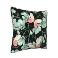 thumbnail image 2 of ZNDUO Square Home Decorative Throw Pillows, Corduroy Vintage Floral Butterfly pattern Couch Pillows, Throw Pillows for Bed, 18"x18", 2 of 8