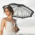 thumbnail image 4 of OULII lace umbrella photo prop Lace Umbrella Black 1Pack Decorative Accessory, 4 of 8