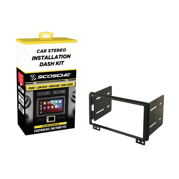 Scosche FD1428B Double DIN Dash Kit Compatible with Select 2001-06 Ford, Lincoln & Mercury Vehicles