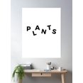thumbnail image 2 of Scrabble Word Plants Fun Simple And Minimalist Poster Wall Art, Modern Wall Decor For Living Room Bedroom, 12x18 UNFRAMED, 2 of 3