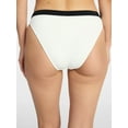 thumbnail image 3 of Time and Tru Women's and Women's Plus Size Contrast Banded Bikini Bottoms, Sizes XS-3X, 3 of 5