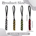 thumbnail image 2 of 4 Pcs 4 Colors Knife Lanyards with Beads 5.9inch Braid Lanyard with Alloy Skull Paracord Lanyard Pendant Decoration Outdoor Braid Pendant for Parachute Cord Tactical Lanyard for Knife DIY, 2 of 6