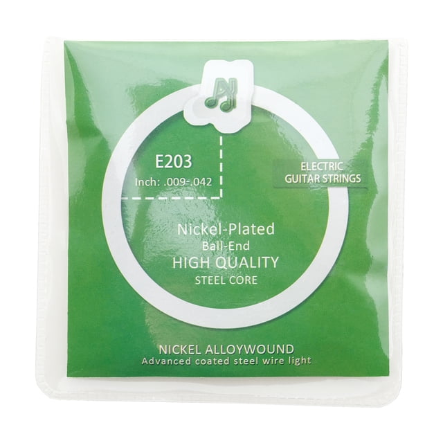 String 6pcs Electric Guitar Strings Nickel-plated Ball-end Steel Core 6 String Set Individually Wrapped for Electric Guitar 009-042 Inch