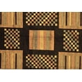 thumbnail image 1 of Ahgly Company Indoor Rectangle Abstract Brown Modern Area Rugs, 7' x 10', 1 of 4