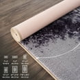 thumbnail image 3 of CAMILSON Solana Non Slip Modern Floral Indoor Area Rug Black/Grey 3x5, 3 of 9