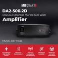 thumbnail image 2 of MB Quart Discus 2 Channel Marine Amplifier with Top Mounted Controls, 500 Watts, 2 of 16