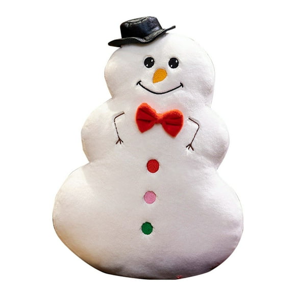 Clearance Hot Sales! Joyful Christmas Tree Snowman House Pillow Plush Doll Decoration