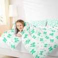 thumbnail image 4 of jejeloiu Cartoon Cute Bowknot Full Size Comforter Sets,Girl Green Bowknot Bedding Sets For Teens Reversible 3-Piece, 4 of 8
