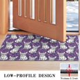 thumbnail image 3 of Purple French Bulldog Door Rugs,Washable Non Slip Door Mats Indoor,Decorative Door Mats,Entry Mat Indoor for Entrance,Bedroom,Kitchen,Bathroom,17"x30", 3 of 6