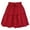 Wine, variant on Aofany Summer Skirt for Women Boho Elastic High Waist Solid Color Ruffle A Line Swing Skirts Casual Beach Short Mini Skirt