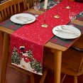 thumbnail image 7 of Newhomestyle Christmas Table Runner Snowman Red Table Runner for Home Party Decor 13x72inch, 7 of 7